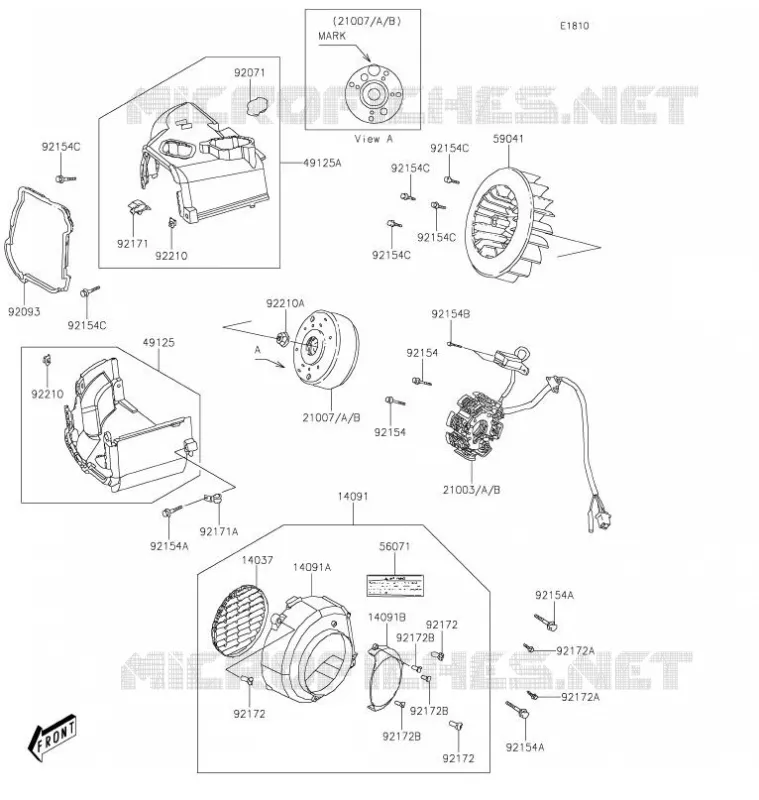 GENERATOR Kawasaki QUAD 90 2021 KFX90  KSF90AMFNN