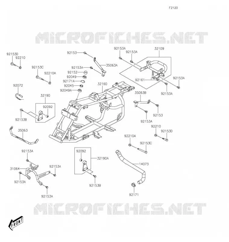 CHASSIS Kawasaki QUAD 90 2021 KFX90  KSF90AMFNN