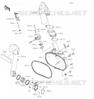 CONVERTER COVER voor Kawasaki BRUTE FORCE 750 4X4I EPS 2021