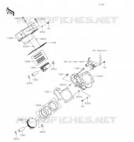 CYLINDER   PISTON  voor Kawasaki BRUTE FORCE 750 4X4I EPS 2021