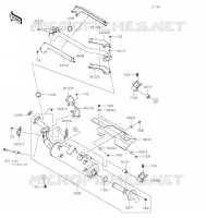 EXHAUST voor Kawasaki BRUTE FORCE 750 4X4I EPS 2021