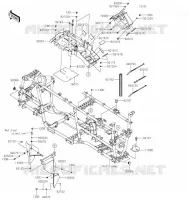 FRAME PARTS (COUVERTURE) voor Kawasaki BRUTE FORCE 750 4X4I EPS 2021