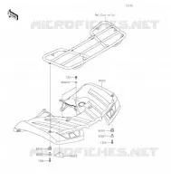 REAR FENDER voor Kawasaki BRUTE FORCE 750 4X4I EPS 2021