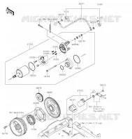 STARTER MOTOR voor Kawasaki BRUTE FORCE 750 4X4I EPS 2021