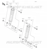 SUSPENSION   SHOCK ABSORBER voor Kawasaki BRUTE FORCE 750 4X4I EPS 2021