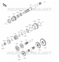 TRANSMISSION voor Kawasaki BRUTE FORCE 750 4X4I EPS 2021