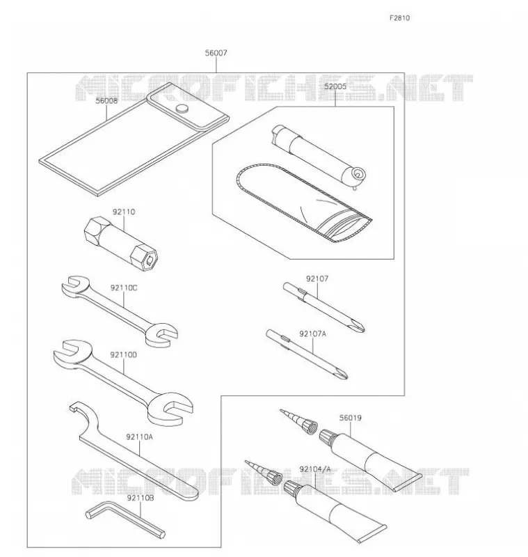 TOOL Kawasaki QUAD 750 2021 BRUTE FORCE 750 4X4I EPS  KVF750JMFNN