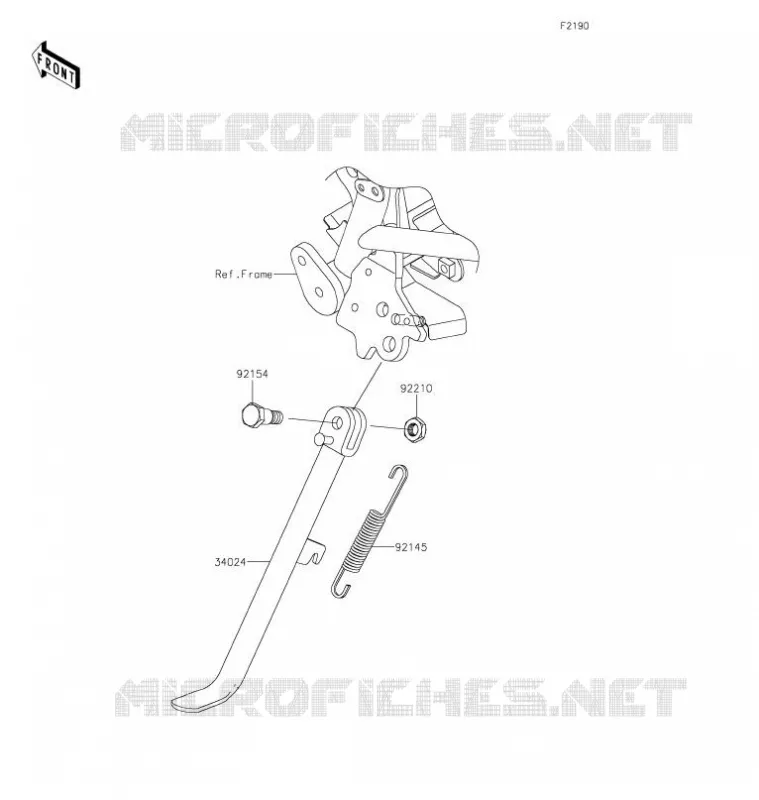 STAND(s) Kawasaki MOTOS 125 2021 Z125 PRO  BR125JMFNN