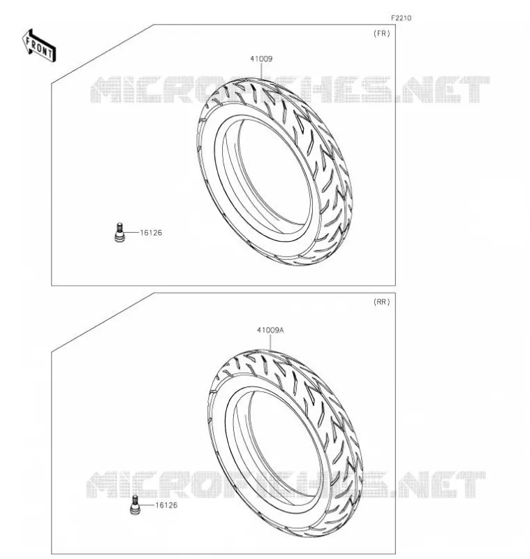 TIRES Kawasaki MOTOS 125 2021 Z125 PRO  BR125JMFNN
