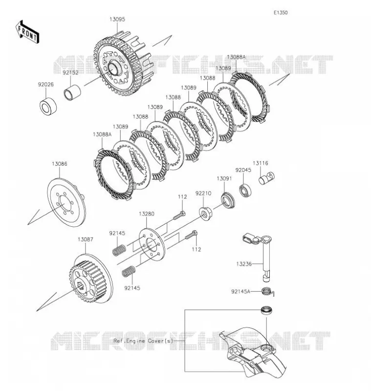 CLUTCH Kawasaki MOTOS 125 2021 Z125 PRO  BR125JMFNN