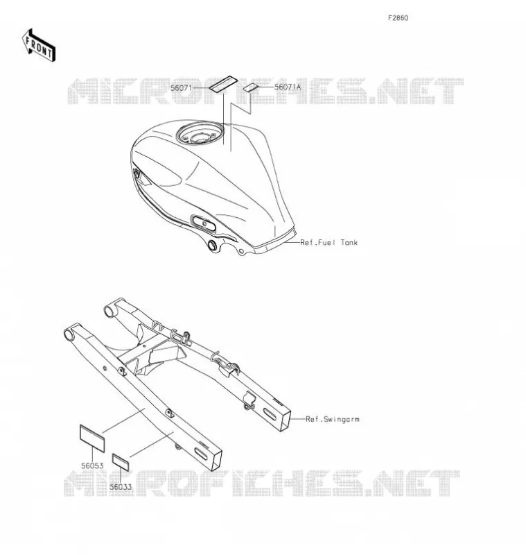 LABELS Kawasaki MOTOS 125 2021 Z125  BR125LMFAN