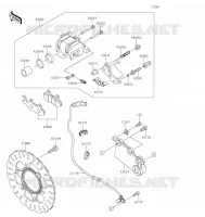 REAR BRAKE voor Kawasaki Z125 2021