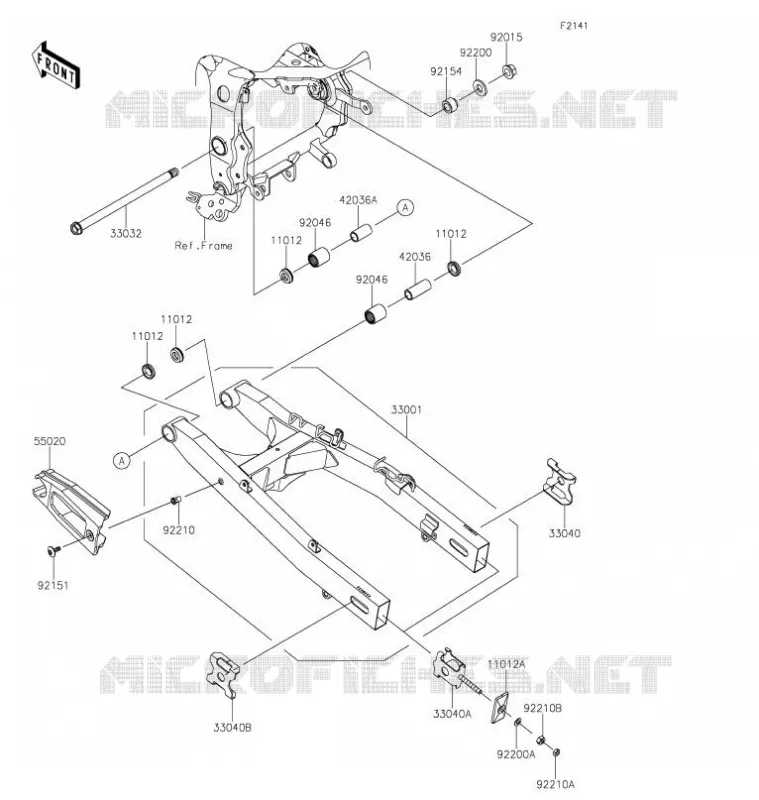 SWINGARM Kawasaki MOTOS 125 2021 Z125  BR125LMFNN