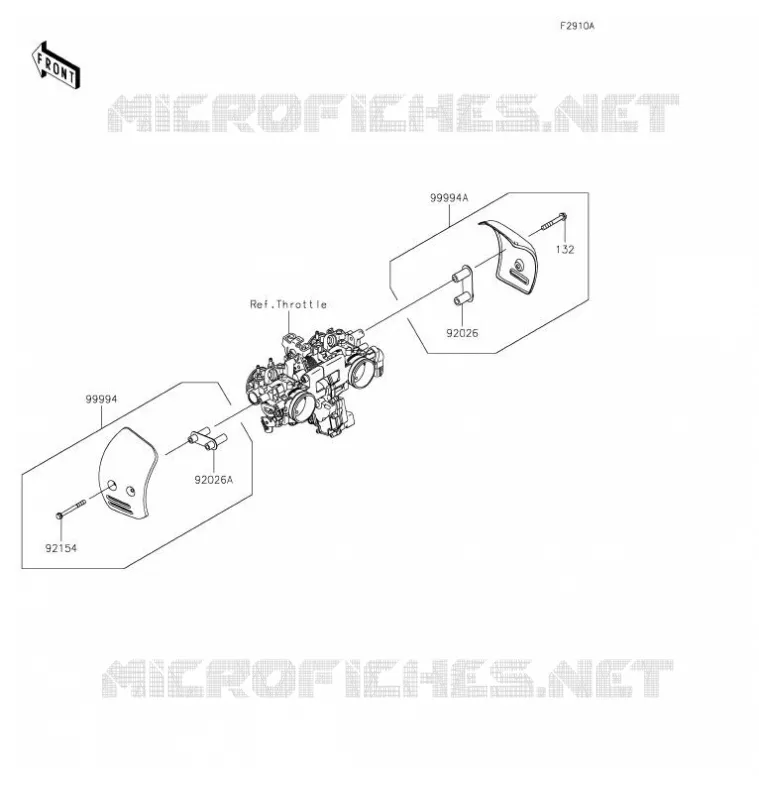 ACCESSORY(Throttle Body Cover) Kawasaki MOTOS 800 2021 W800  EJ800DMFNN