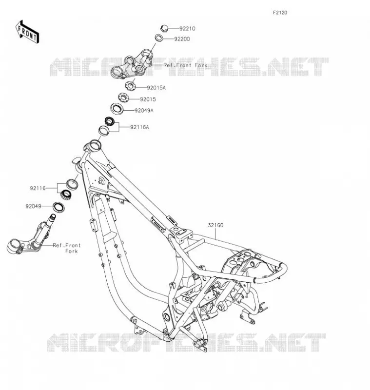 CHASSIS Kawasaki MOTOS 800 2021 W800  EJ800DMFNN