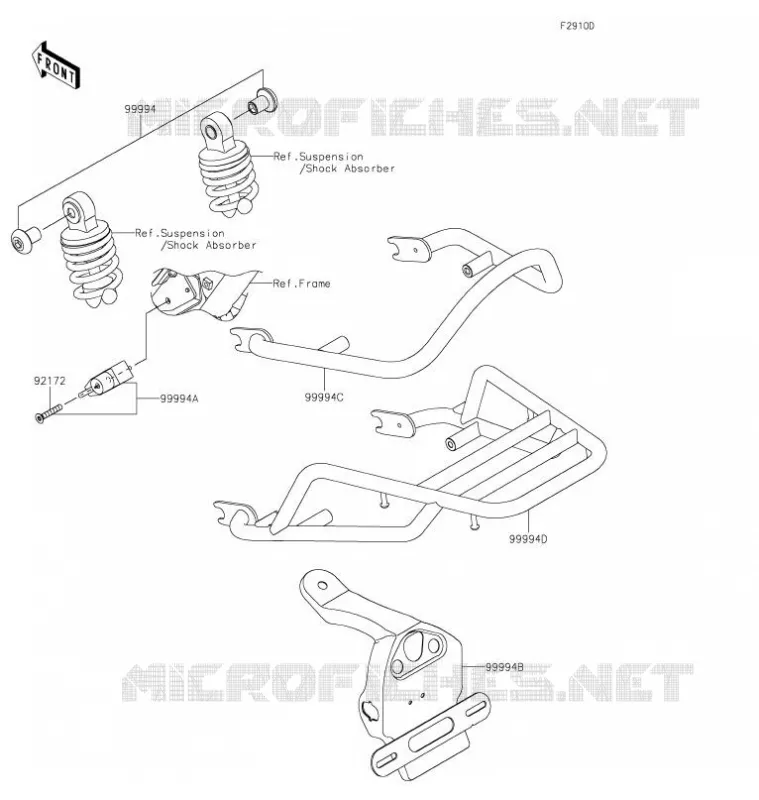 ACCESSORY(RR Carrier and Grab Rail etc) Kawasaki MOTOS 800 2021 W800  EJ800EMFNN