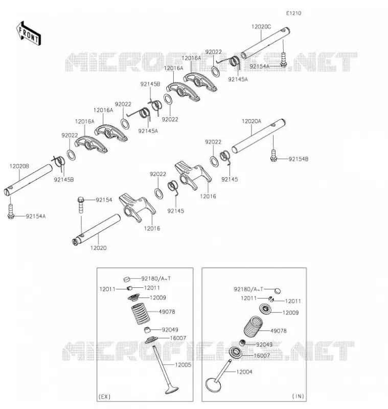 VALVE Kawasaki MOTOS 800 2021 W800 STREET  EJ800FMFNN