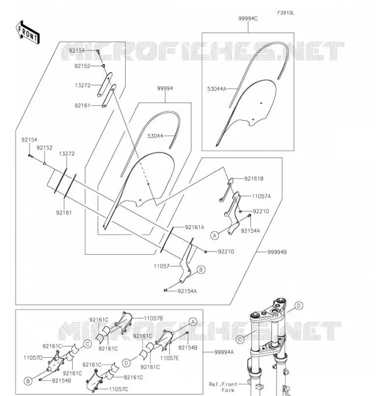 ACCESSORY(Windshield) Kawasaki MOTOS 650 2021 VULCAN S  EN650CMFAN
