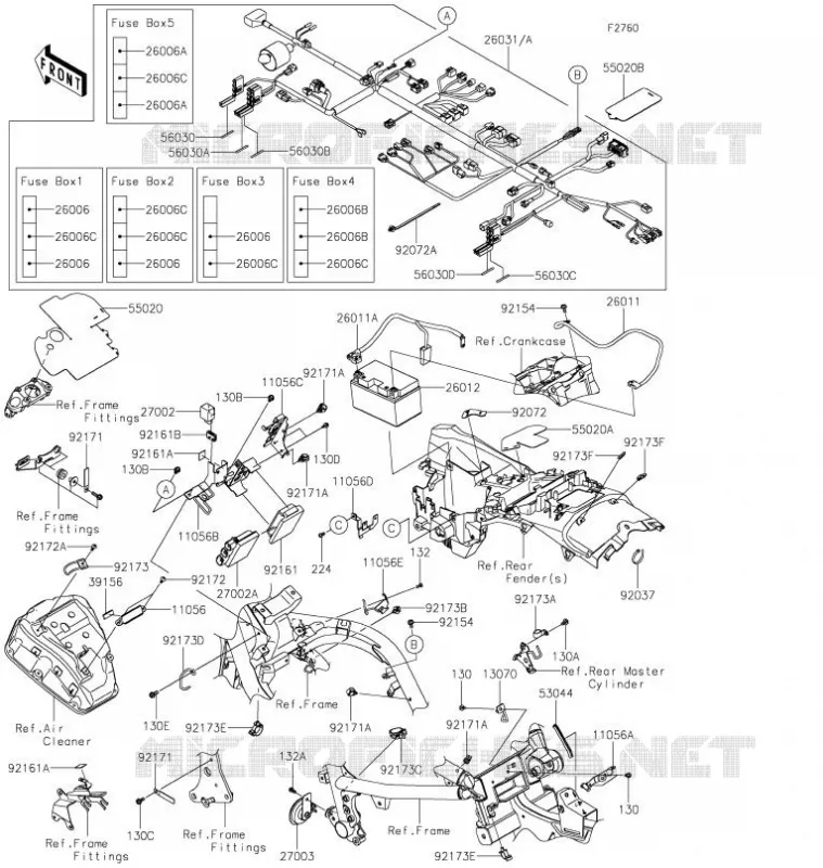 CHASSIS ELECTRICAL EQUIPMENT Kawasaki MOTOS 650 2021 VULCAN S  EN650DMFNN