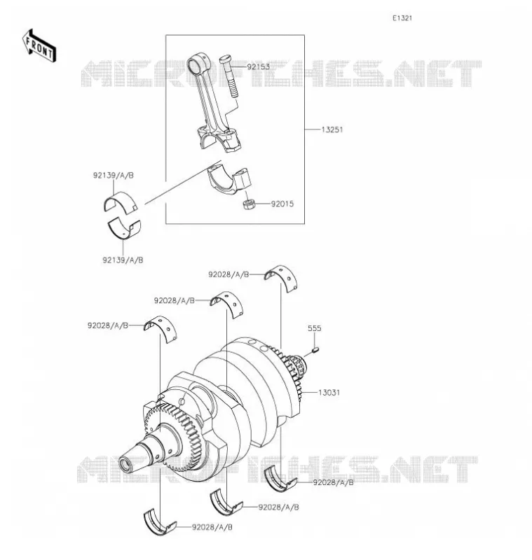 CRANKSHAFT Kawasaki MOTOS 650 2021 VULCAN S  EN650DMFNN