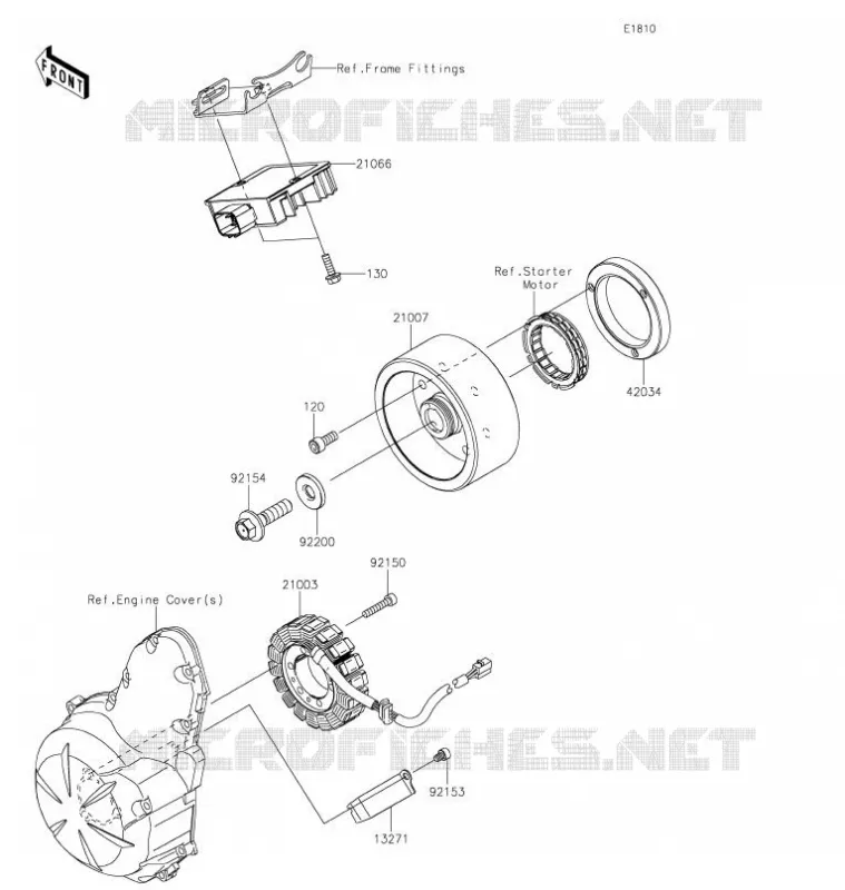 GENERATOR Kawasaki MOTOS 650 2021 VULCAN S  EN650DMFNN
