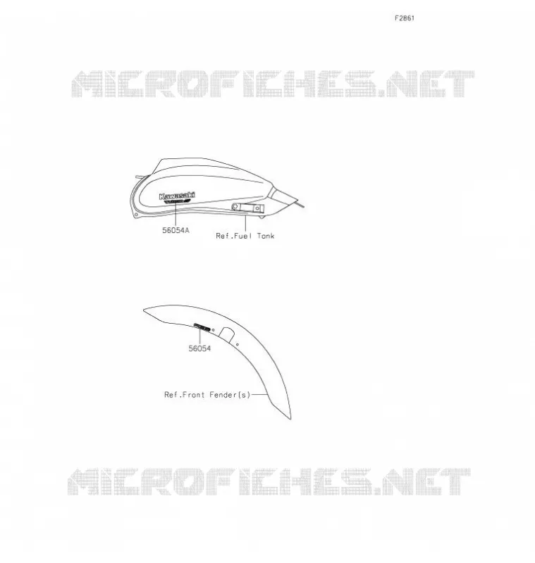 STICKER (NOIR) Kawasaki MOTOS 650 2021 VULCAN S  EN650DMFNN