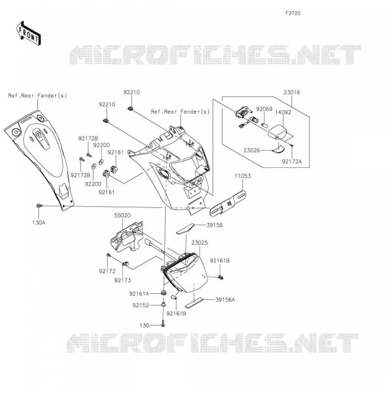 TAILIGHT(s) Kawasaki MOTOS 650 2021 VULCAN S  EN650DMFNN