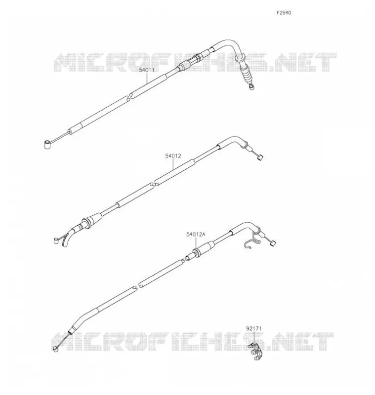 CABLES Kawasaki MOTOS 650 2021 VULCAN S CAFE  EN650EMFNN