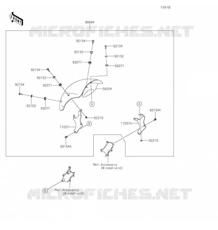 ACCESSORY(Cafe Deflector) Kawasaki MOTOS 650 2021 VULCAN S  EN650JMFAN