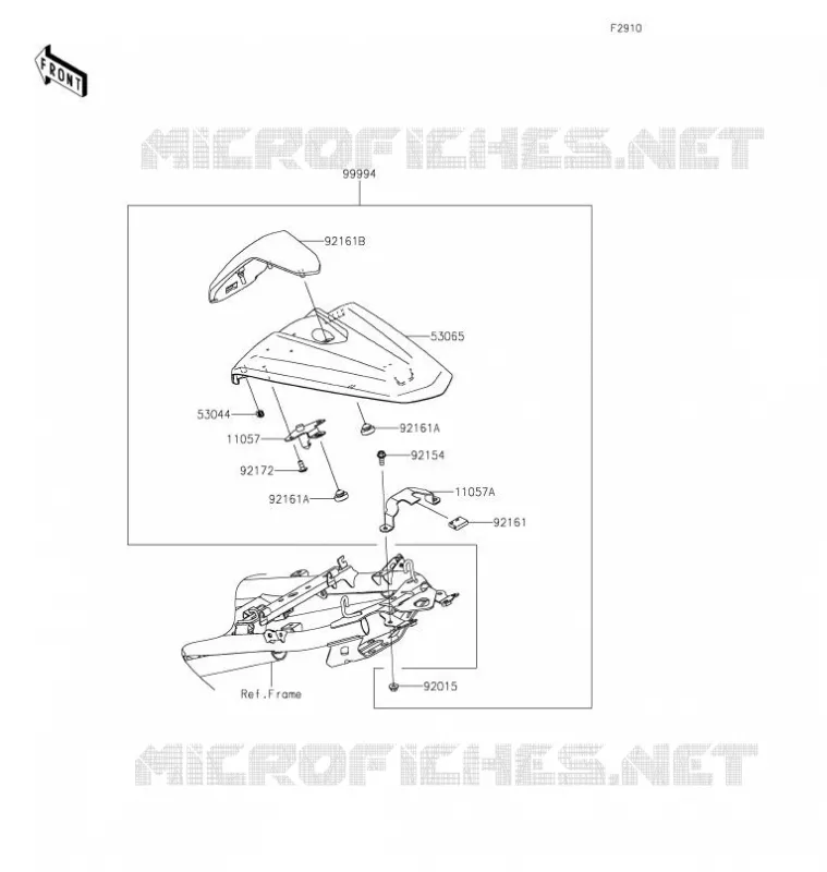ACCESSORY(Single Seat Cover) Kawasaki MOTOS 400 2021 Z400  ER400DMFNN
