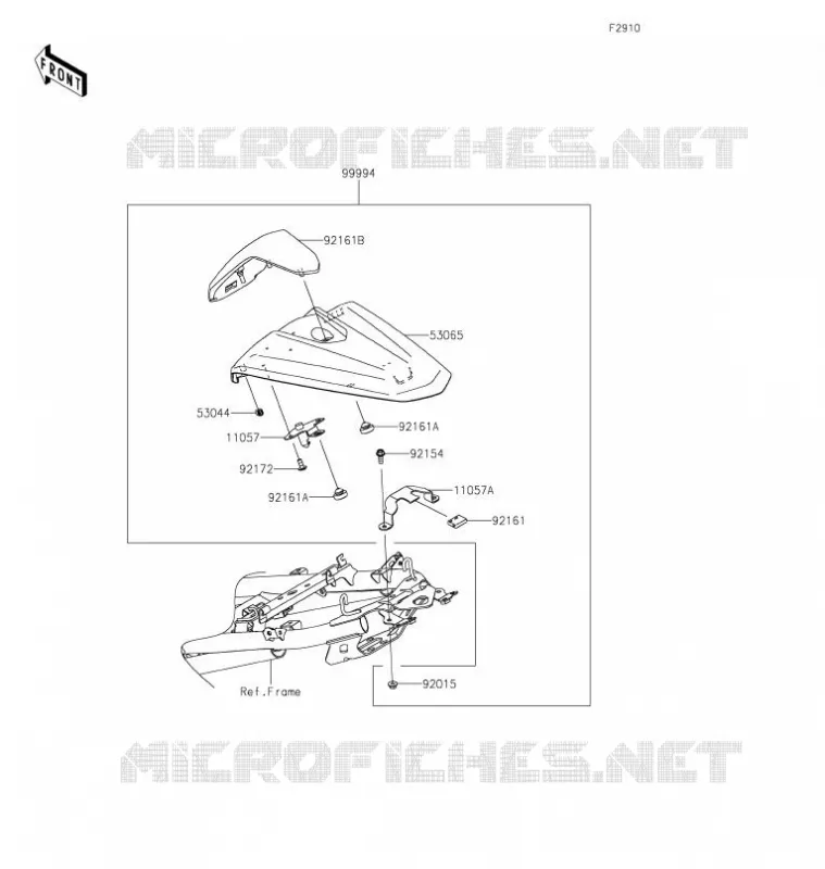 ACCESSORY(Single Seat Cover) Kawasaki MOTOS 400 2021 Z400  ER400DMFNN