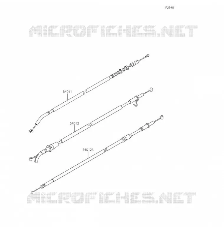 CABLES Kawasaki MOTOS 400 2021 Z400  ER400DMFNN