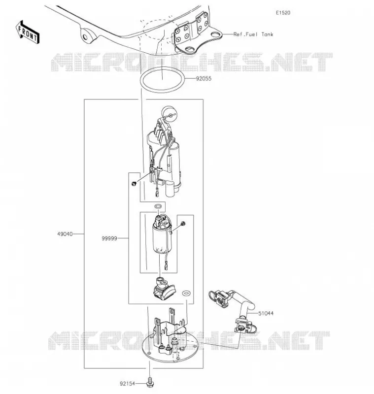FUEL PUMP Kawasaki MOTOS 400 2021 Z400  ER400DMFNN