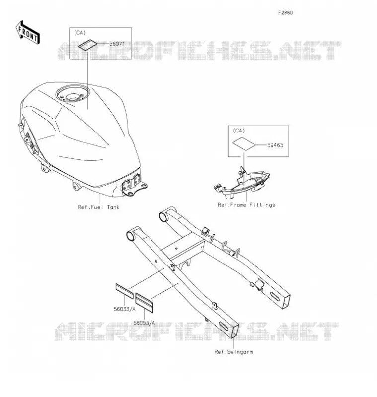 LABELS Kawasaki MOTOS 400 2021 Z400  ER400DMFNN