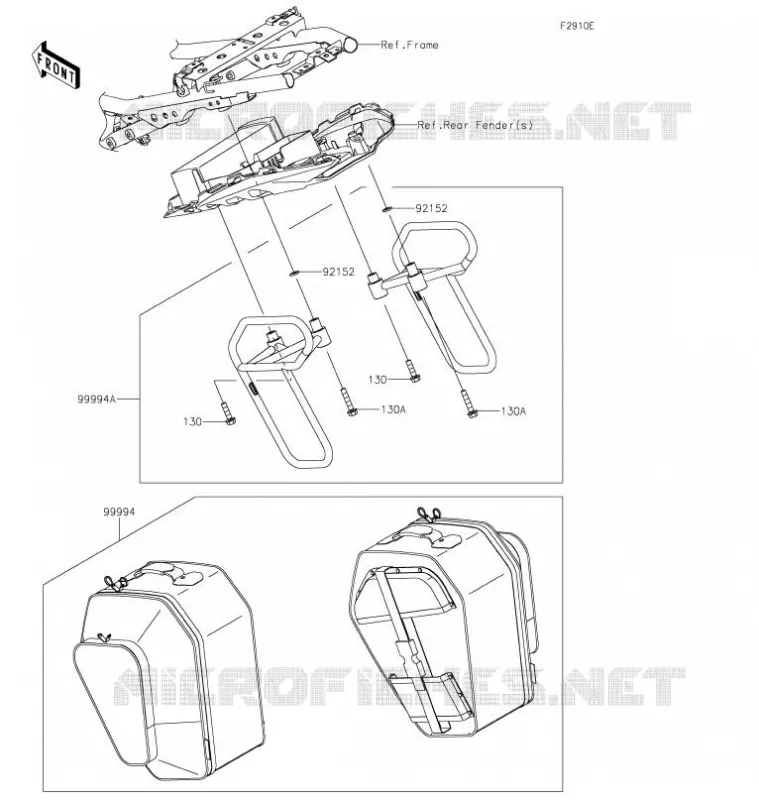 ACCESSORY(Pannier) Kawasaki MOTOS 650 2021 Z650  ER650KMFAL