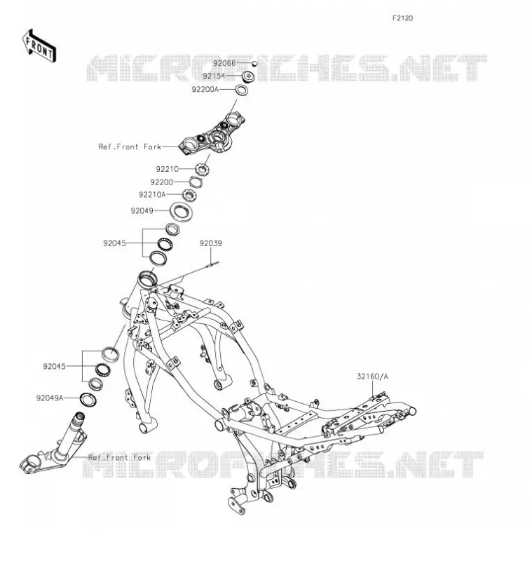 CHASSIS Kawasaki MOTOS 650 2021 Z650  ER650KMFAL