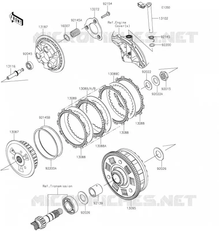 CLUTCH Kawasaki MOTOS 650 2021 Z650  ER650KMFAL