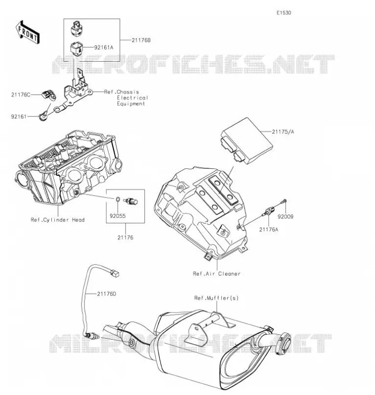 FUEL INJECTION Kawasaki MOTOS 650 2021 Z650  ER650KMFAL