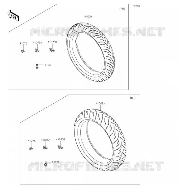 TIRES Kawasaki MOTOS 400 2021 NINJA 400  EX400GMFNN