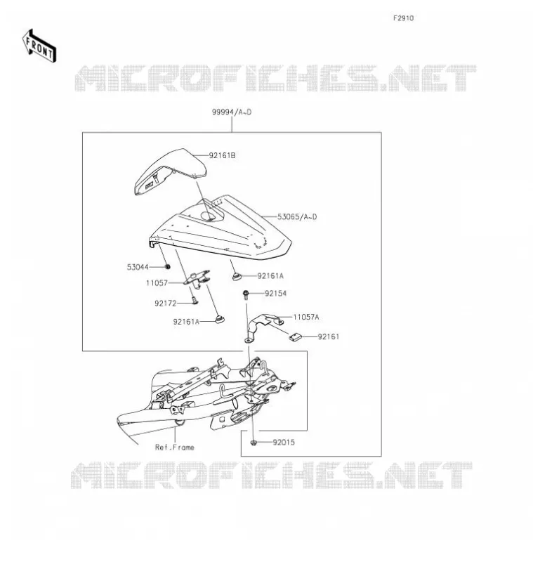 ACCESSORY(Single Seat Cover) Kawasaki MOTOS 400 2021 NINJA 400  EX400GMFNN