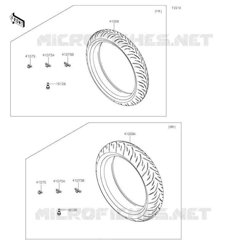 TIRES Kawasaki MOTOS 400 2021 NINJA 400  EX400GMFNN