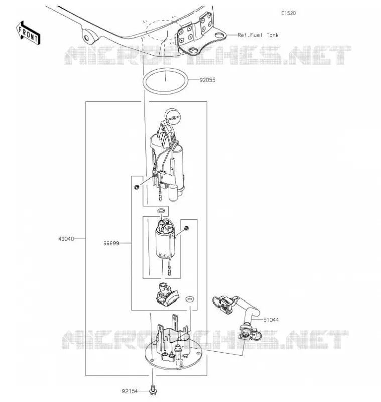 FUEL PUMP Kawasaki MOTOS 400 2021 NINJA 400  EX400HMFNN