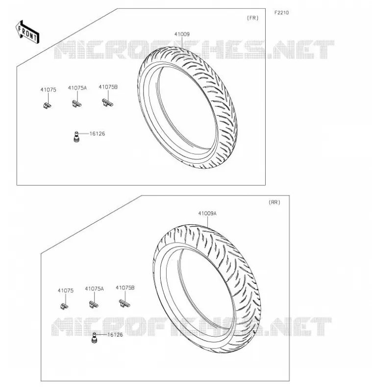 TIRES Kawasaki MOTOS 400 2021 NINJA 400  EX400HMFNN