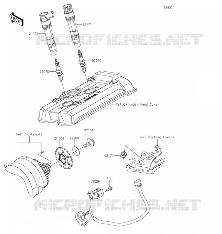 IGNITION SYSTEM Kawasaki MOTOS 650 2021 NINJA 650  EX650MMFAL