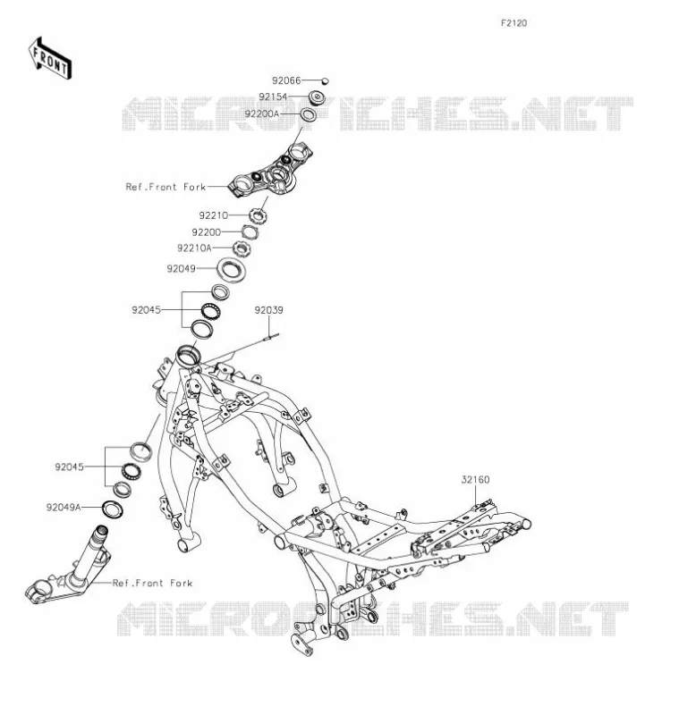 CHASSIS Kawasaki MOTOS 650 2021 NINJA 650  EX650MMFAL