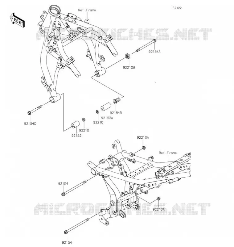 ENGINE MOUNT Kawasaki MOTOS 650 2021 NINJA 650  EX650MMFAL
