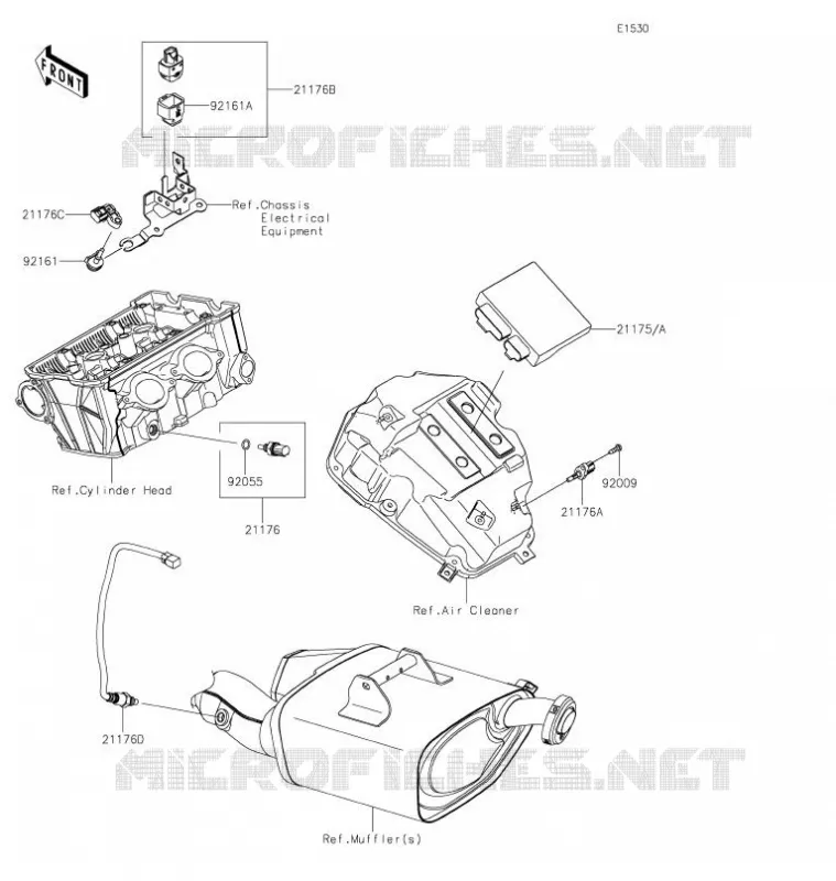 FUEL INJECTION Kawasaki MOTOS 650 2021 NINJA 650  EX650MMFAL
