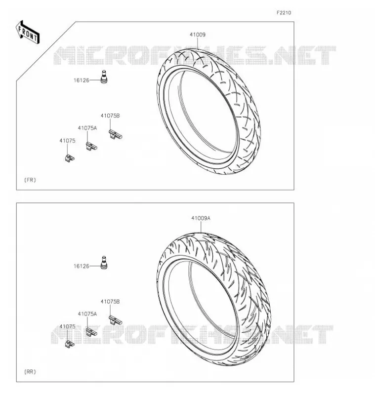 TIRES Kawasaki MOTOS 650 2021 NINJA 650  EX650MMFNL