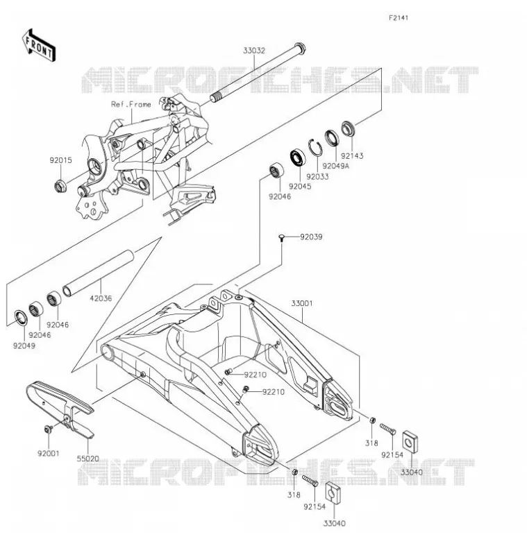SWINGARM Kawasaki MOTOS 650 2021 VERSYS 650  KLE650FMFNL