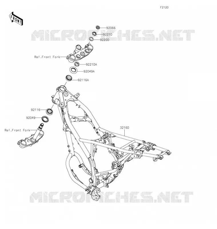 CHASSIS Kawasaki TOUT-TERRAIN 230 2021 KLX230  KLX230AMFNN